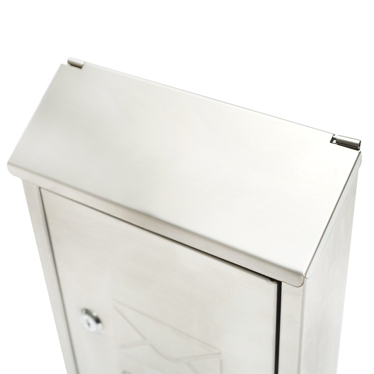 Cutie postala inox 320X230X90mm cu 2 chei si accesorii de prindere